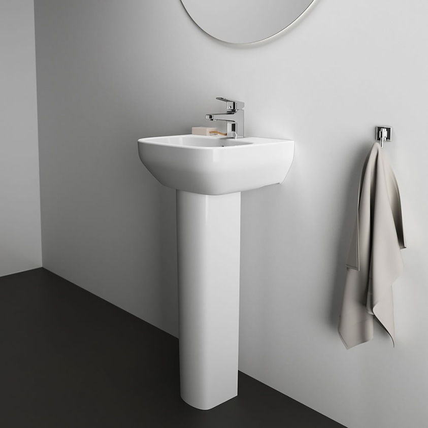 Lifestyle image of Ideal Standard i.life A 400mm Cloakroom Pedestal Basin